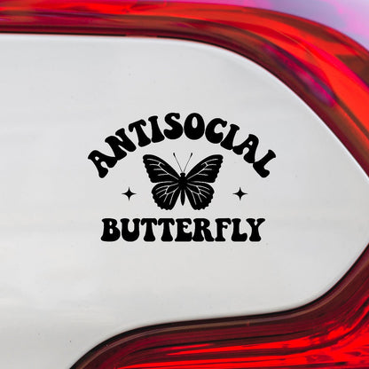 Adesivo de Vinil - Antisocial Butterfly