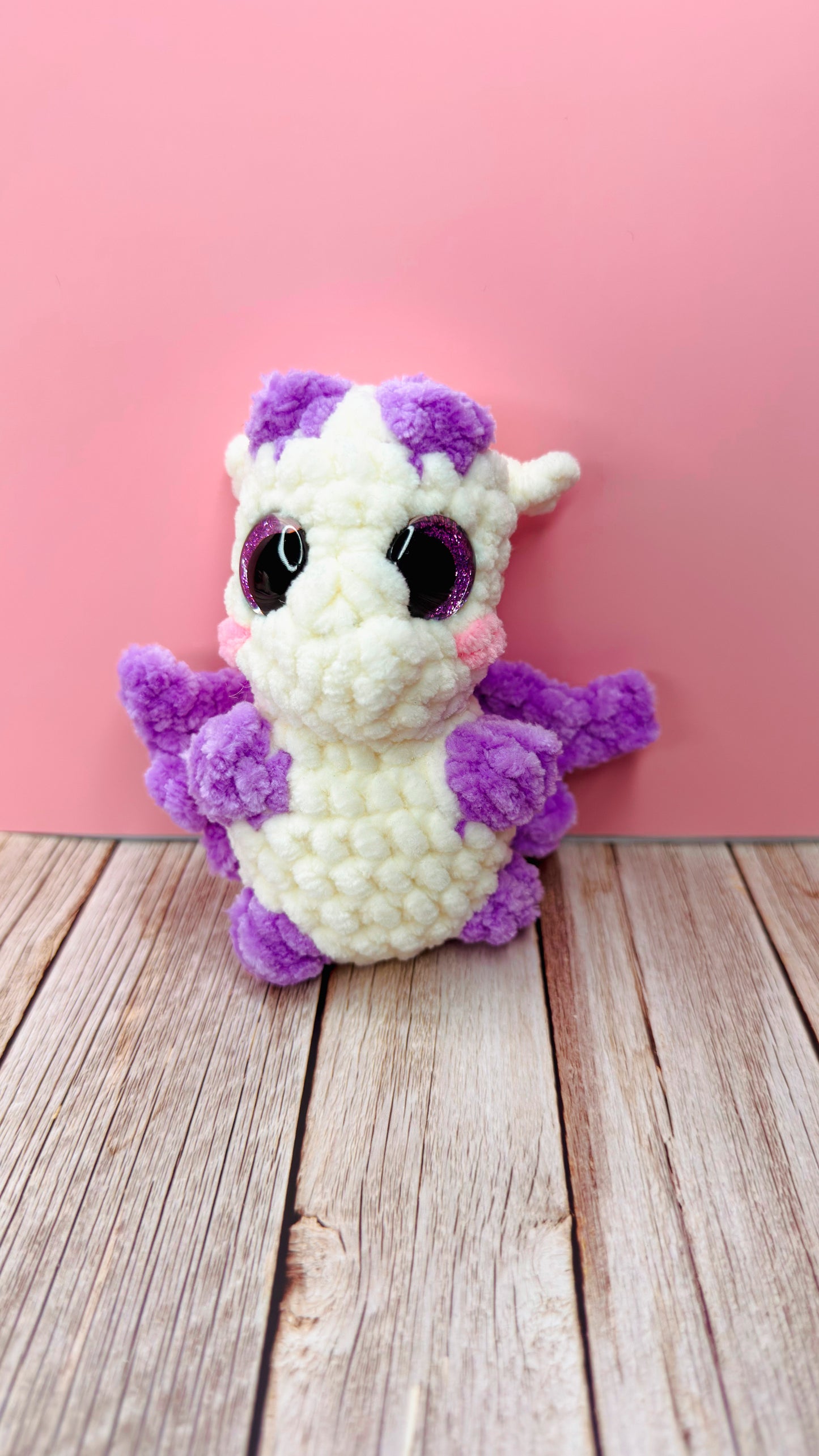 Dragão de Croché Roxo