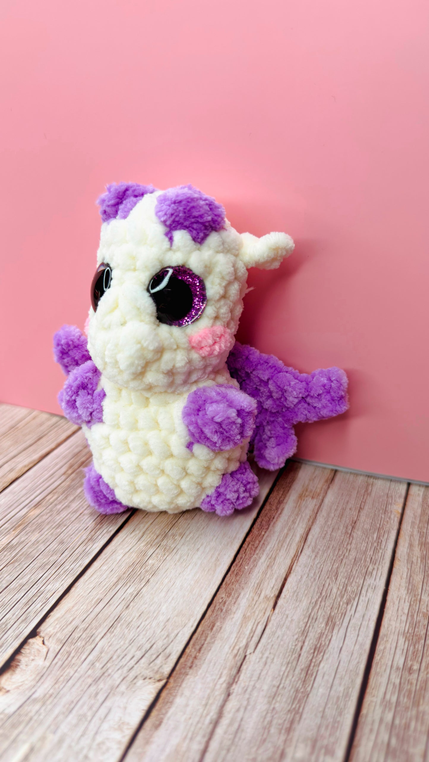 Dragão de Croché Roxo
