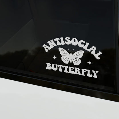 Adesivo de vinil para carro - Antisocial Butterfly