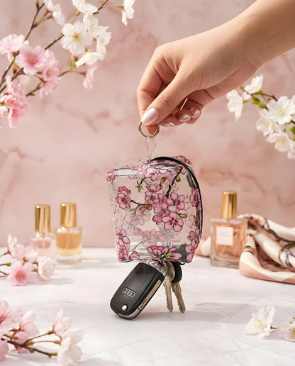 Mini bolsa pequenos essenciais - vista de cima com acessórios