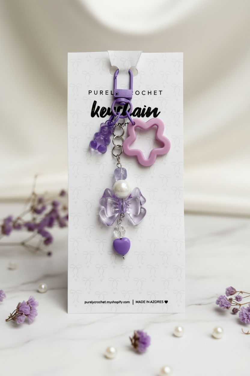 🌸 Porta-chaves & Bag charms